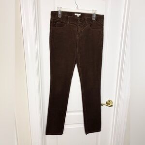 VINCE Corduroy 5 Pocket Straight Leg Pants USA MADE Brown Size 6